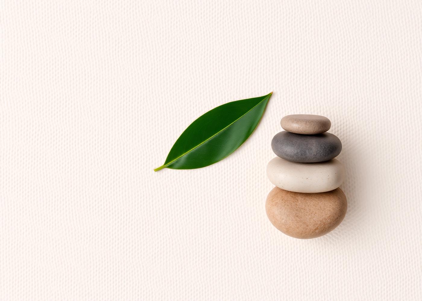 Piedras zen equilibradas